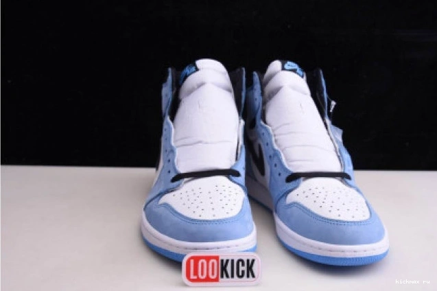Rep MAX BLACK 1 UNIVERSITY JORDAN WHITE RETRO BLUE AIR HIGH 555088-134 0816